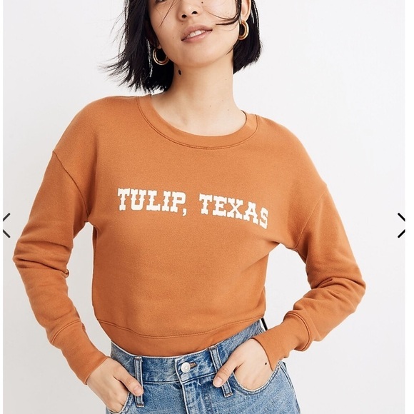 Madewell Tulip TX Crop Sweater - Picture 1 of 5